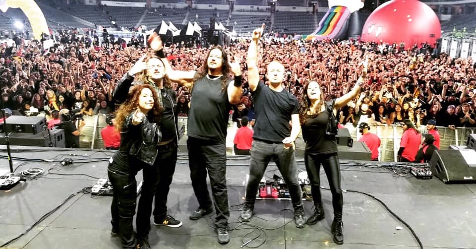 Laura Christine joined DETHKLOK on stage at the Adult Swim Festival in LA.