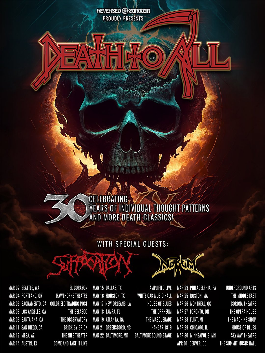 DEATH TO ALL tour and dates